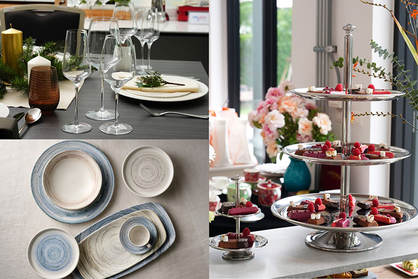 ตัวอย่างผลิตภัณฑ์จากแบรนด์ Stolzle, Churchill และ Hepp