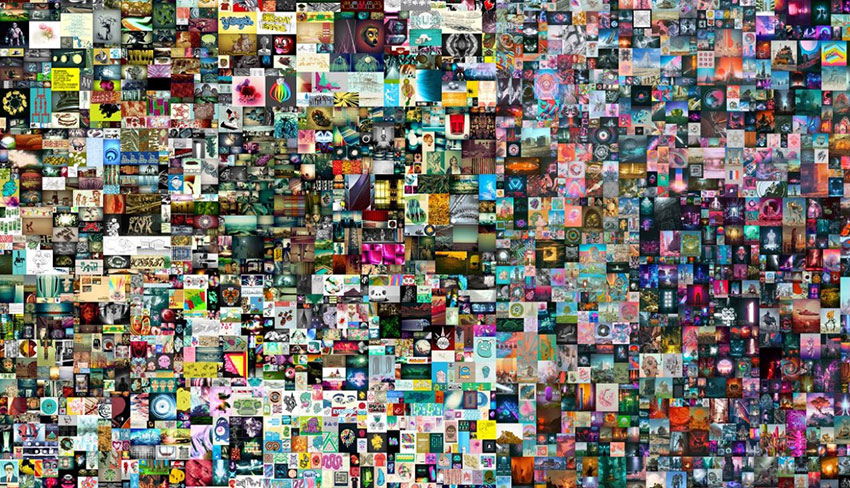 ชิ้นงาน Everydays – The First 5,000 Days โดย Beeple