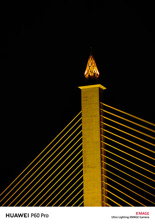 ภาพสะพานพระราม 8 ที่ถ่ายโดยช่างภาพเพจ Tech Hangout ด้วย HUAWEI P60 Pro