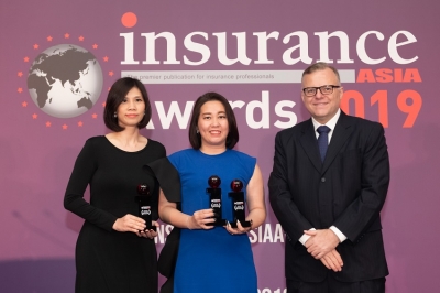 กรุงไทย-แอกซ่า ประกันชีวิต  คว้ารางวัล 3 รางวัลระดับเอเชียจาก  Insurance Asia Awards 2019