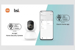 กล้องรักษาความปลอดภัย Mi 360° และแอป Xiaomi Home App ได้รับการรับรองมาตรฐาน BSI Kitemark™