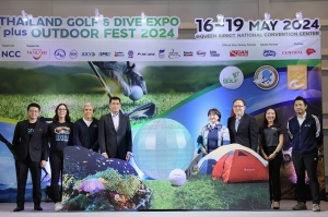 เริ่มแล้ว! 3 งานเที่ยวไลฟ์สไตล์สุดยิ่งใหญ่ “Thailand Golf &amp; Dive Expo plus OUTDOOR Fest 2024” มั่นใจเงินสะพัด 200 ล้านบาท กระจายรายได้สู่ชุมชน และ SME ที่เกี่ยวเนื่อง