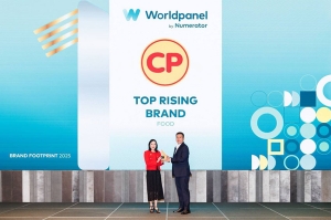 CP ทะยานสู่แชมป์ครองใจผู้บริโภค ! คว้า Top Rising Brand &quot;แบรนด์ที่มีการเลือกซื้อเติบโตมากที่สุด&quot;