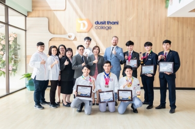 นักศึกษา วิทยาลัยดุสิต กวาดคะแนนเต็มร้อย จากเวที International Young Chefs Challenge ในปี 2019