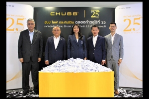 ชับบ์ ไลฟ์ ประกันชีวิต จับรายชื่อผู้โชคดีจากแคมเปญ “ชับบ์ ไลฟ์ ประกันชีวิต 25 ปี แจกทอง 50 บาท” ครั้งที่ 1