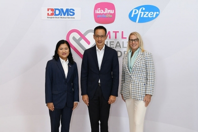 เมืองไทยประกันชีวิต ผนึก บมจ.กรุงเทพดุสิตเวชการ -ไฟเซอร์  เปิดตัว “MTL Health Buddy”