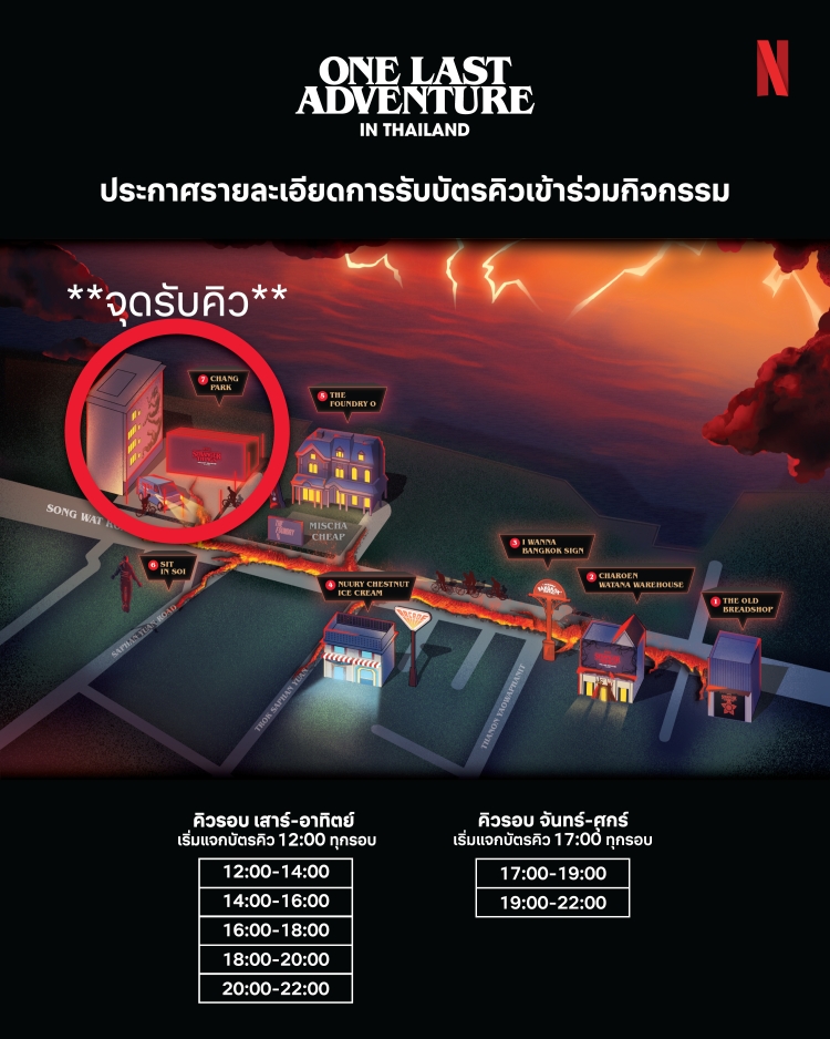 แจ้งอัปเดตวิธีเข้าร่วมกิจกรรม One Last Adventure in Thailand สำหรับแฟนซีรีส์ สเตรนเจอร์ ธิงส์ ที่จะเดินทางมาร่วมผจญภัยครั้งสุดท้ายไปพร้อมกัน วันนี้-28 ธันวาคมนี้