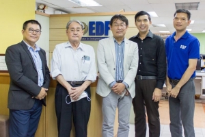 ผู้บริหารมูลนิธิ EDF ต้อนรับผู้บริจาคทุนการศึกษาจากญี่ปุ่น