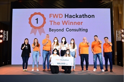FWD ประกันชีวิต มอบรางวัลผู้ชนะเลิศ โครงการ ‘FWD Hackathon’ ภายใต้แนวคิด “การเปลี่ยนมุมมองของผู้คนที่มีต่อการประกันชีวิต”