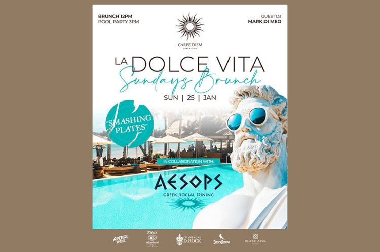 AESOPS Bangkok บุกภูเก็ต สร้างสีสันในกิจกรรมบรันช์ La Dolce Vita Sunday ที่ Carpe Diem Beach Club