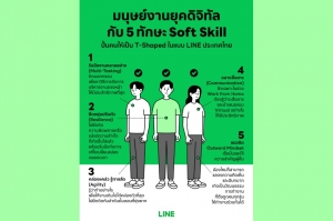 มนุษย์งานยุคดิจิทัล กับ 5 ทักษะ Soft Skill ที่ปั้นคนให้เป็น T-Shaped  ในแบบ LINE ประเทศไทย