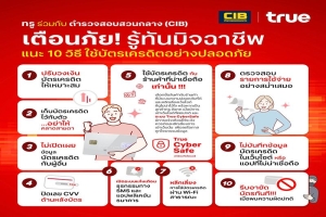 เตือนภัย! รู้ทันมิจฉาชีพ ใช้บัตรเครดิตให้ปลอดภัย