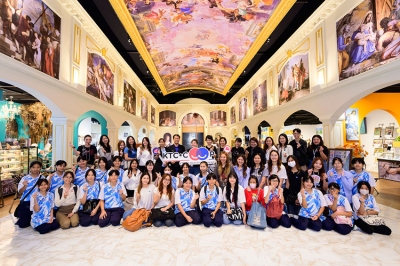 เคทีซีจัดกิจกรรม “พี่ KTC Coop ส่งภาษามือจูงน้องเรียนรู้มรดกเหนือกาลเวลาของ ดาวินชี อะไลฟ์” ให้กับน้องพิการทางการได้ยิน รร.เศรษฐเสถียร