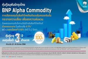 “กรุงไทย” ขายหุ้นกู้อนุพันธ์ “BNP Alpha Commodity” คุ้มครองเงินต้น 100%