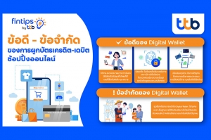 fintips by ttb แชร์ไอเดียใช้จ่ายยุคดิจิทัล ก่อนผูกบัตรเครดิต-เดบิตกับ Digital Wallet ต้องรู้อะไรเพื่อให้เงินของคุณปลอดภัยขึ้น