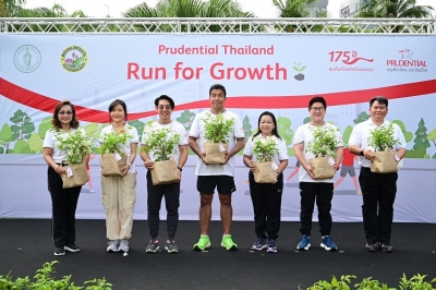 พรูเด็นเชียล ประเทศไทย ร่วมกับ กรุงเทพมหานคร จัด &quot;Prudential Thailand Run for Growth&quot; พร้อมมอบกล้าต้นไม้ ร่วมสร้างกรุงเทพฯเมืองสีเขียว