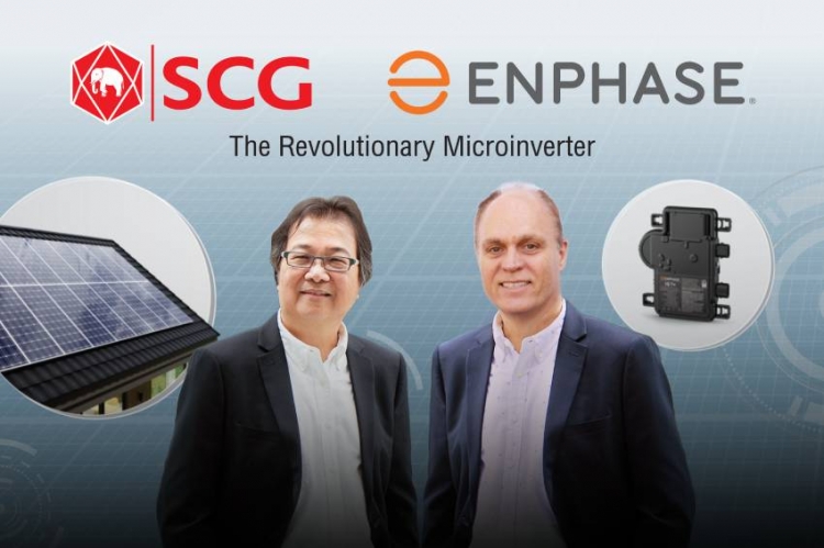 SCG จับมือ Enphase ทำหลังคาโซล่าร์  เพื่อพัฒนาการใช้ พลังงานสะอาด ในครัวเรือน