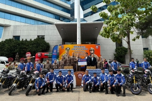 ทิพยประกันภัย ร่วมสนับสนุนเจ้าหน้าที่จราจรช่วงสงกรานต์ 2568