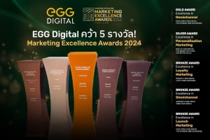 เอ้ก ดิจิทัล โชว์การใช้ AI พาแบรนด์ลูกค้า กวาด 5 รางวัล จากเวที Marketing Excellence Awards 2024 Thailand