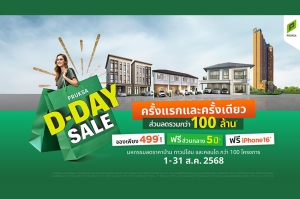คนอยากมีบ้านพลาดไม่ได้! “พฤกษา” จัดใหญ่ ครั้งแรกและครั้งเดียว “PRUKSA D-DAY SALE” คัดยูนิตฮอต ทำเลฮิตกว่า 100 โครงการ ลดจัดหนักกว่า 100 ล้านบาท