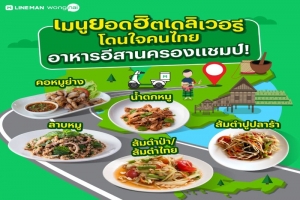 LINE MAN Wongnai นำส่องเทรนด์ร้านอาหารโดนใจคนไทย พบว่า อาหารอีสานครองแชมป์!