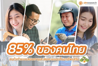 คนไทยนิยมสะสมคะแนนในแอปพลิเคชั่นเพื่อแลกเป็นของรางวัล